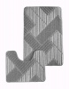  Набор ковриков д/ванной BOMBINI CROOSLOOP Крослуп 50*80/50*40см (2шт)) LLP202254 Grey  1/25
