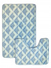  Набор ковриков  д/ванной AQUADOMER FIESTA 50*80/50*40 (2шт) Blue F002 (голубой) 1/50