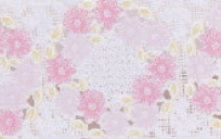 Клеенка ажурная ЛЕЙС 1,32*22м Цветы розовые на белом фоне/Китай/YL-040B (JX-040B)