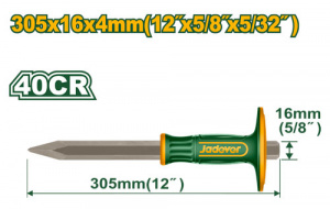 Зубило пикообразное 305*4*16мм с протектором JADEVER JDCC2313