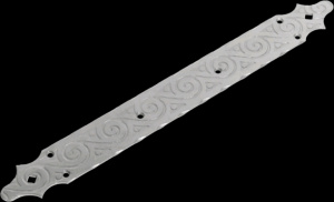 Пластина крепежная 440х50 /кованая/ серия ЯРОСЛАВЛЬ (черный)