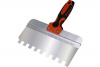 Шпатель зубчатый зуб 14*14мм 250мм нерж.сталь с ручкой 2К DECOR