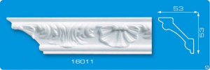 Плинтус 1,3м 16011 53*53/35