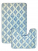  Набор ковриков  д/ванной AQUADOMER Фиеста 50*80/50*40 (2шт) Blue F002 (голубой) 1/50