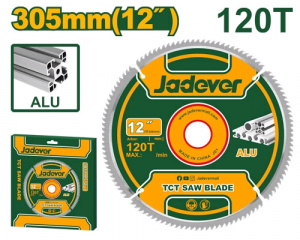 Диск пильный по алюминию 305*30мм 120зубов JADEVER JDTC2K06