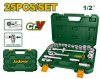Набор головок 1/2" с трещоткой 25 предметов JADEVER JDST2D25
