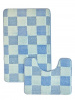  Набор ковриков  д/ванной AQUADOMER FIESTA 60*100/50*60 (2шт) Blue F004 (голубой) 1/50