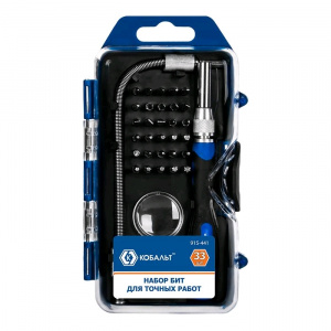 ОТВЕРТКА со сменными битами 33шт д/точных работ КОБАЛЬТ