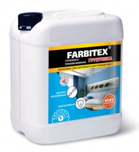 Грунтовка глубок.проникн.акрил  5кг/FARBITEX/4