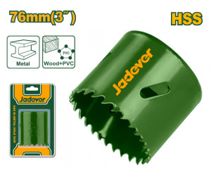 Коронка биметаллическая по металлу 76мм HSS JADEVER JDKJ1476/50