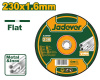 Диск отрезной по металлу  и нерж.стали 230*1.6*22.2мм, 6650об/мин, плоск.центр.диск JADEVER JDAС1394
