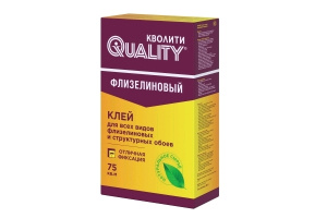 Клей обойный флизелин 450г (75 м2) КАРТОН "Quality" /15