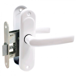 Защелка врезная ЗЩ1.45 белая Птимаш