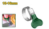 Хомут ф 10-16мм БАБОЧКА ПЛАСТ. РУЧКА  8мм /50шт пак JADEVER JDHU3902/4000