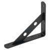 Кронштейн 150*125 усиленный черный 3мм инд.уп./10шт/Россия