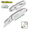 Нож трапециевидный 173мм складной + 6 лезвий JADEVER JDSK9461/144