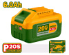 Аккумулятор 20В, 6,0Ач,Li-ion, д/семейства P20S   JADEVER JDLBP560