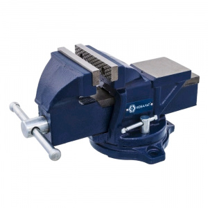 ТИСКИ слесарные поворотные чугунные  7кг/Кобальт