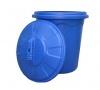 Бак для мусора пластм.  80л с крышкой /НЗП (5шт)