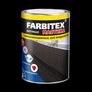 Мастика битумная гидроизоляционная  2кг FARBITEX/6