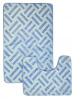  Набор ковриков  д/ванной AQUADOMER FIESTA 50*80/50*40 (2шт) Blue F003 (голубой) 1/50
