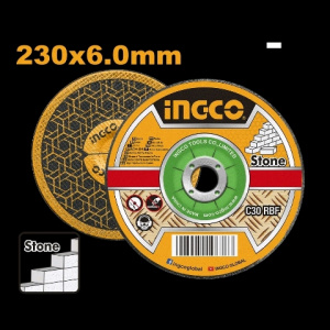 ДИСК шлифовальный по камню 230*6*22.2мм INGCO SGD602301