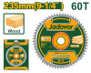 Диск пильный по дереву 235*30мм 60зубов JADEVER JDTC1K08
