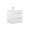  Тумба Теона 60 Z2 2 ящика белая под умывальник Слим Марко 60/Kor