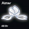 Люстра светодиодная диммируемая  48Вт LEGANTE 3 режима 22м² белый, 51664 8, Ritter