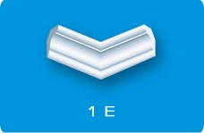 Угловой элемент   1Е (к плинтусу 03001Е)/4/28