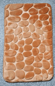  Коврик д/ванной Камни 50*80 (1шт) Коричневый