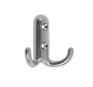 Крючок 2-х рожк. №14 хром /Кунгур (100шт) 