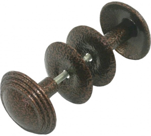 Ручка-кнопка металл  РК-2-2 полим.медь (25шт)