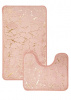  Набор ковриков д/ванной  AQUADOMER Gold Золото 50*80/50*40 Pink (Розовый)/AG004