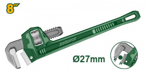 Ключ трубный  8" Stillson ф27мм JADEVER JDPW1108/36