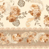  Клеенка столовая на н/о ДЕКОРАМА 1,40*20м Розы бежевые на кремовом фоне/Турция/066A