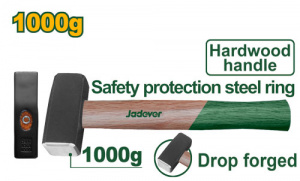 Кувалда  1кг деревянная рукоятка JADEVER JDMB2310/12