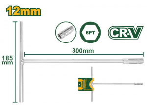 Торцевой Т-образный ключ 12 мм JADEVER JDTH1112/40