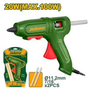 Пистолет клеевой 11мм 20 - 100Вт + 2 стержня JADEVER JDGL1606