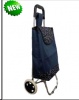 Тележка (сумка-тележка)  водостойкая морозоустойчивая узор синяя (нагрузка 30кг, колеса ПВХ 14,5см)