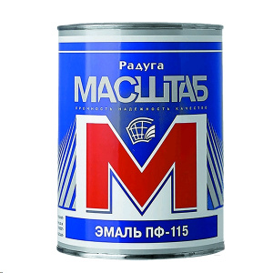 Эмаль ПФ-115 синяя  0,8 кг Масштаб (г.Таганрог) 14