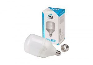Лампа светодиодная 40W Е27 (VHPLED-40W-E27-6500), 3200Лм 220V 6500K  IP20 100*159мм (переходник Е40) VKL electric
