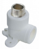 Уголок комб. с креплением (нр.р) D25*1/2 PPR Aqualink (20шт/80шт)