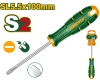 Отвертка шлицевая SL5.5 100мм с прорезями  JADEVER JDSDA254