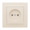 Розетка  1м С/У б/з 10 А с защ. штор. бежевый Минск /EKF