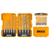 НАБОР буров 9шт (5,6,8*110, 8,10,12,14,16*160) SDS+ INGCO AKDL30901 INDUSTRIAL