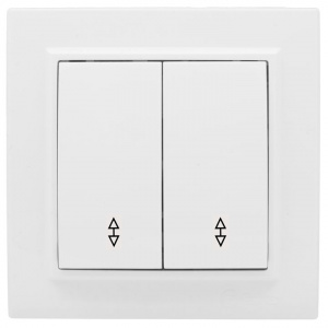 Выключатель 2-кл С/У проходной белый 10А Минск/EKF