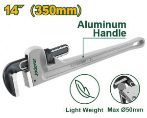 Ключ трубный 14" Stillson ф50мм алюминиевая ручка JADEVER JDPW9114/24