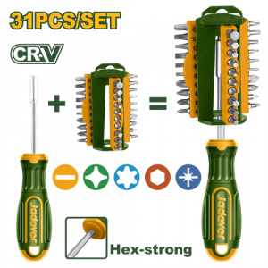 Отвертка со сменными битами 31шт  JADEVER JDSS8431