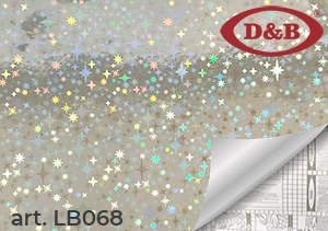  Пленка самокл.45см/8м Голография серебро 068 LB/20